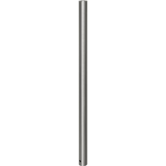 Edelstahl-Sperrpfosten mit Flachkopf mit Bodenhülse zum Einbetonieren, Ø 60 mm, Dreikant