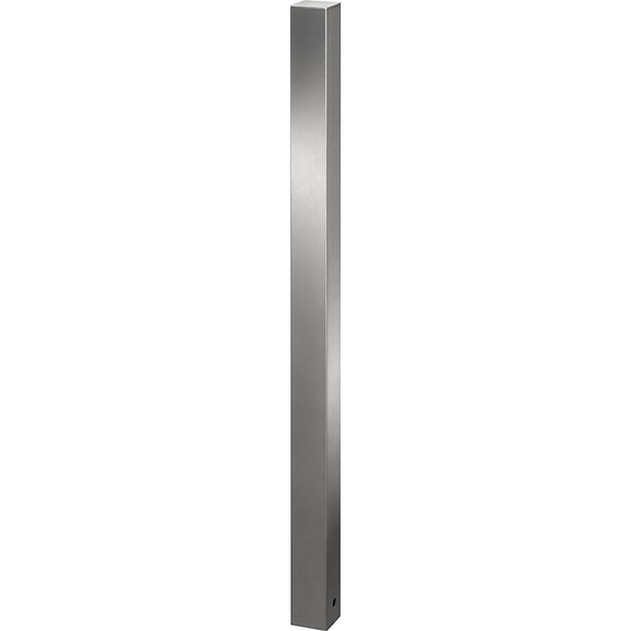 Edelstahl-Sperrpfosten mit Flachkopf zum fest Einbetonieren, 70 x 70 mm