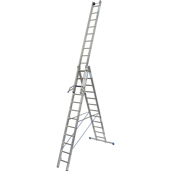 Krause 131676 131676 Aluminium Mehrzweckleiter inkl. Traverse Arbeitshöhe (max.): 9.10 m 30.8 kg