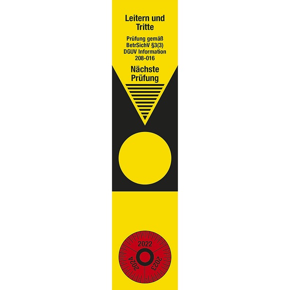 Plakette DGUV I 208-016 Leitern/Tritte