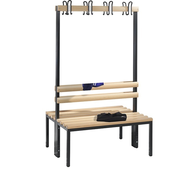 Garderobenbank BASIC, doppelseitig