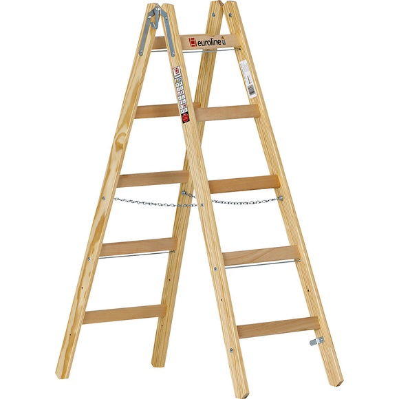 Holz-Sprossen-Stehleiter