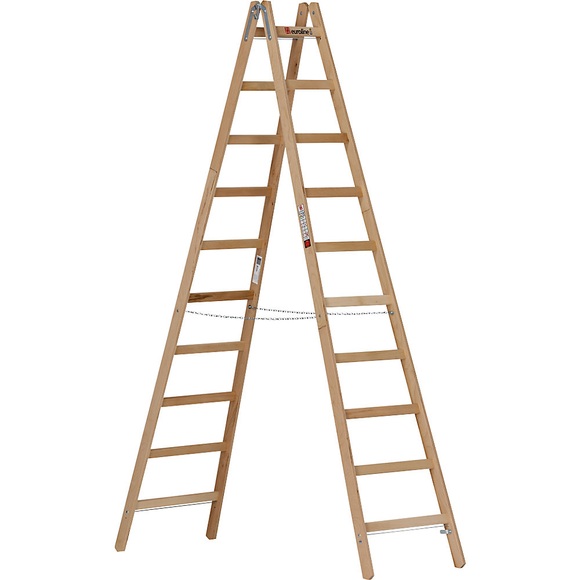 Holz-Sprossen-Stehleiter