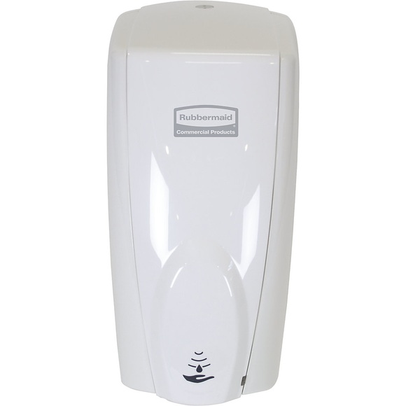 Automatischer Seifen- und Desinfektionsspender Rubbermaid AutoFoam, 1100 ml, berührungsfrei, für Wand/Ständer, weiß