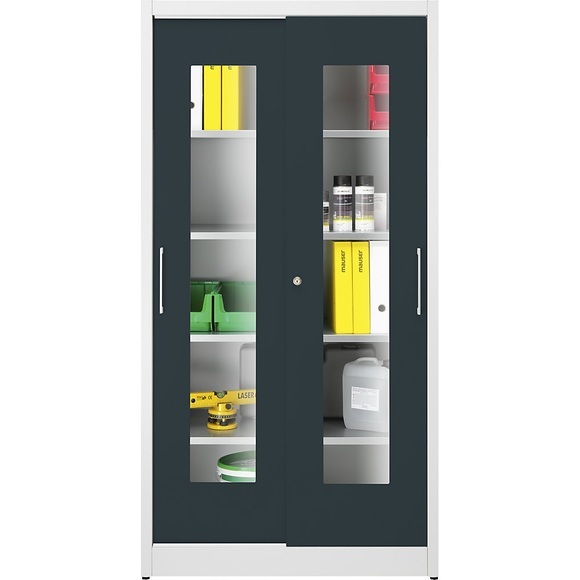 Sichtfenster-Schiebetürschrank