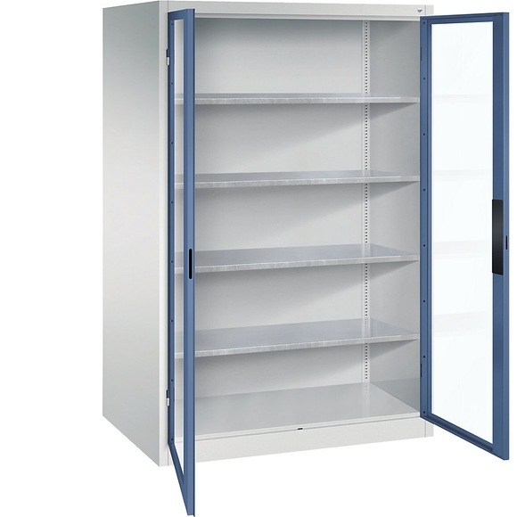 Sichtfenster-Flügeltürschrank