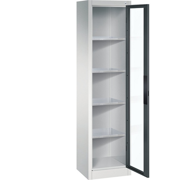 Sichtfenster-Flügeltürschrank
