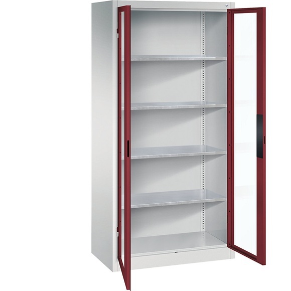 Sichtfenster-Flügeltürschrank