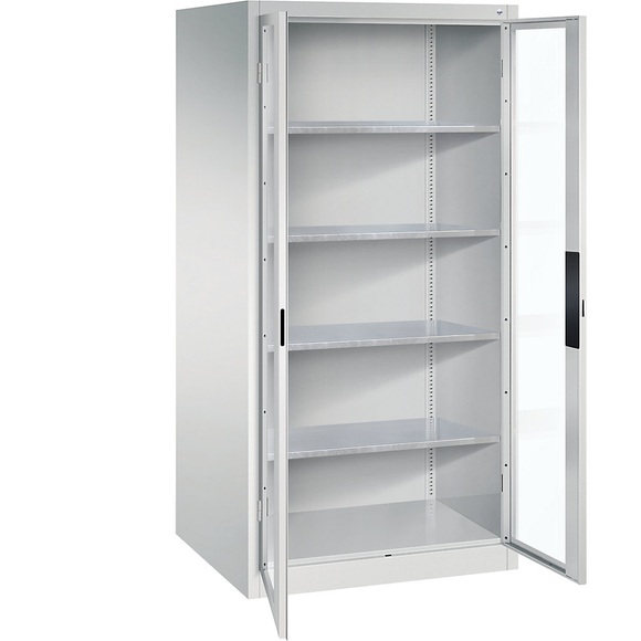 Sichtfenster-Flügeltürschrank