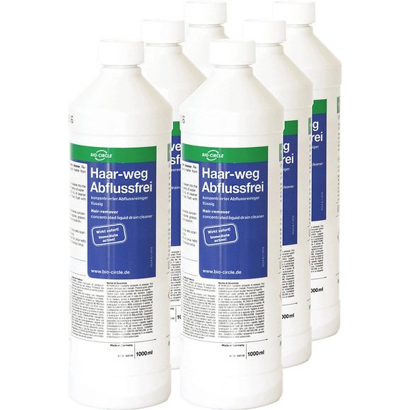 Bio-Circle Rohrreiniger VE 6 Stk Haar-weg Abflussfrei