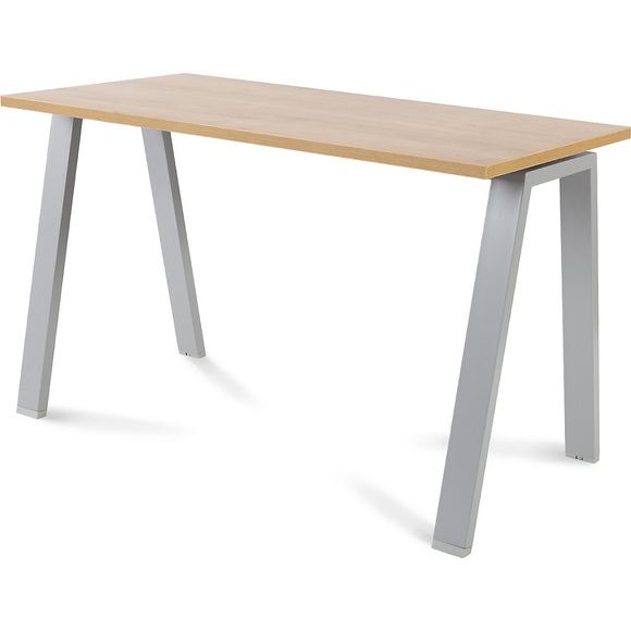 Schreibtisch BLANCA HxBxT 740 x 1200 x 600 mm Eiche-Dekor, Gestell grau
