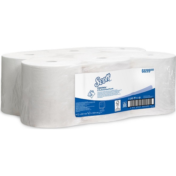Kimberly-Clark Scott® CONTROL? Papierhandtücher Airflex?, VE 6 Rollen à 200 m 2-lagig