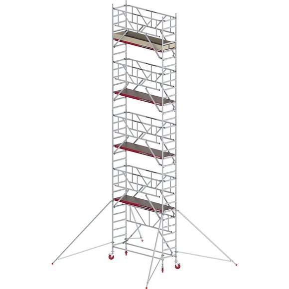 Altrex Fahrgerüst RS TOWER 41 schmal mit Safe-Quick®, Holzplattform, Länge 2,45 m, Arbeitshöhe 10,20 m