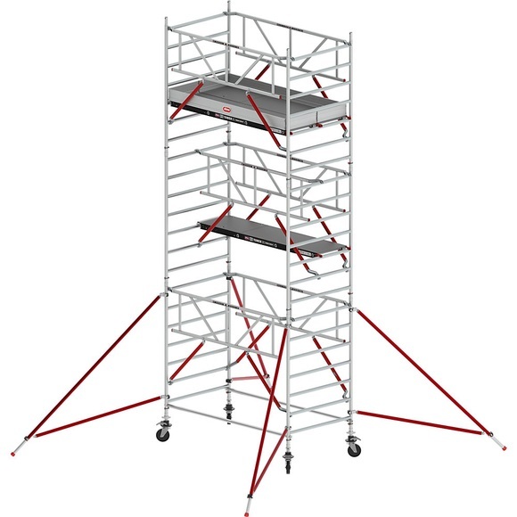 Altrex Fahrgerüst RS TOWER 52 breit, mit Holzplattform, Lange 2,45 m, Arbeitshöhe 7,20 m