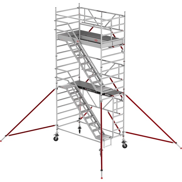 Altrex Treppengerüst RS TOWER 53 breit, Holzplattform, Länge 1,85 m, Arbeitshöhe 6,20 m
