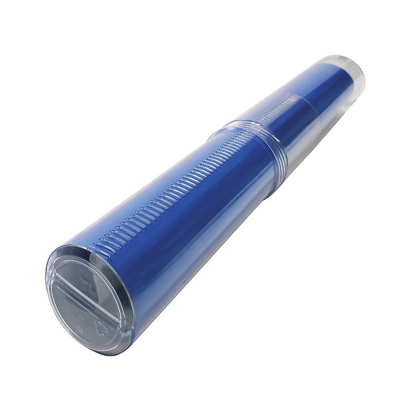 Versandrohr Drehpack, längenvariabel, transparent, LxØ 350 - 620 x 63 mm, ab 8 Stk