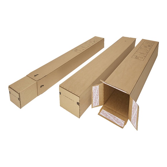 Teleskop-Versandhülse, Selbstklebeverschluss, VE 40 Stk, LxBxH 1600 x 140 x 140 mm