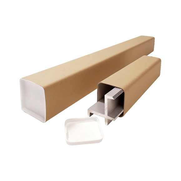 Versandhülse, quadratisch, VE 10 Stk, Innen-LxBxH 610 x 80 x 80 mm, A1