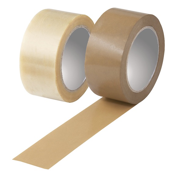 PVC-Packband, kräfteschonend, VE 6 Rollen, transparent, Bandbreite 50 mm
