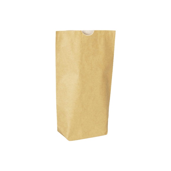 Bodenbeutel terra 2-lagig, aus Kraftpapier, Pergamentersatz, LxB 220 x 140 mm, VE 500 Stk