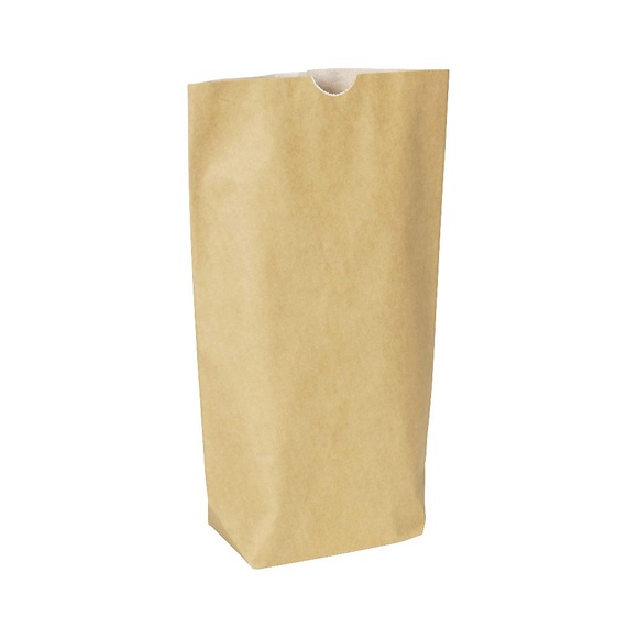 Bodenbeutel terra 2-lagig, aus Kraftpapier, Pergamentersatz, LxB 260 x 165 mm, VE 500 Stk