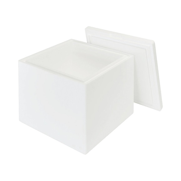 Thermobox mit Deckel, aus Styropor, Innenmaße 320 x 320 x 250 mm, ab 2 Stk
