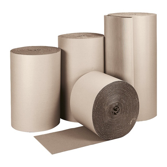 Rollenwellpappe, Länge 70 m, 168 g/m², braun, Breite 1500 mm