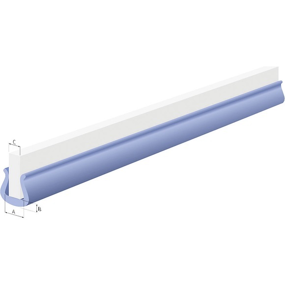 Kantenschutzecke, PE, blau, VE 1 Stk, Innenmaß 57 ±2 mm, Kantenstärke 45 - 60 mm, U-Form