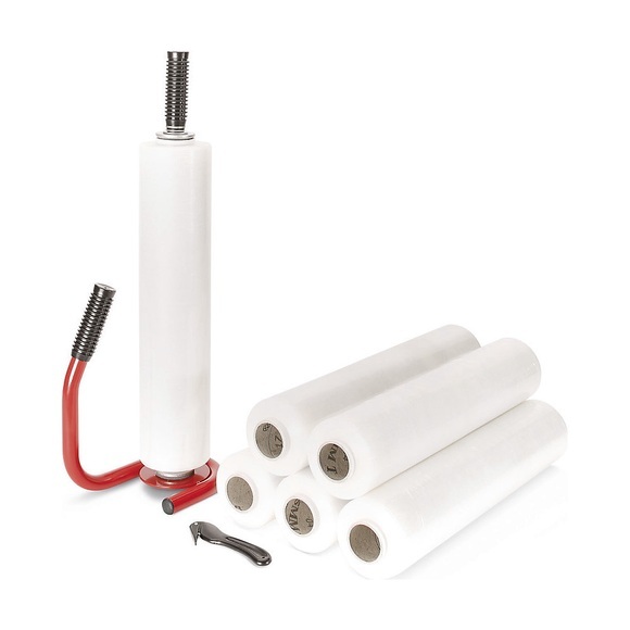 Spar-Set Stretchfolie, mit 1 Stretchwickler und 1 Schneidgerät, transparent
