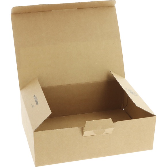 Blitzbox flow, 1-wellig, Steckverschluss, VE 20 Stk, Innenmaße 145 x 107 x 60 mm, braun, ab 3 VE