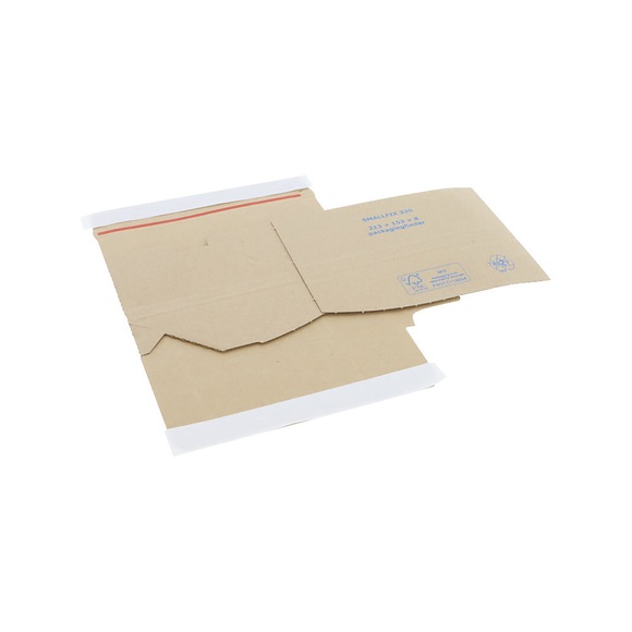 Versandverpackung flow, 1-wellig, braun, LxBxH 213 x 153 x 8 mm, ab 30 Stk