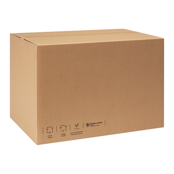 Wellpapp-Faltkartons, terra CO?-neutral, LxBxH 600 x 400 x 400 mm, 2-wellig, ab 8 Stk