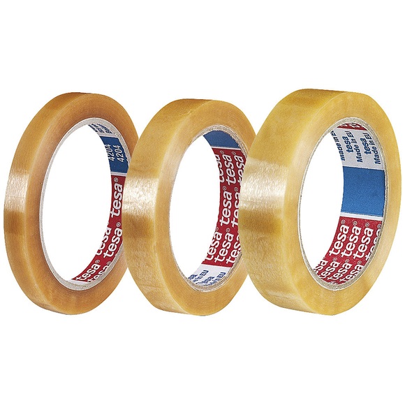 PVC-Klebefilm, tesafilm® 4204, VE 12 Rollen, transparent, Bandbreite 12 mm