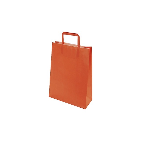 Papiertragetasche BASIC, Außen-LxB 320 x 100 mm, VE 250 Stk, orange, 100 g/m²