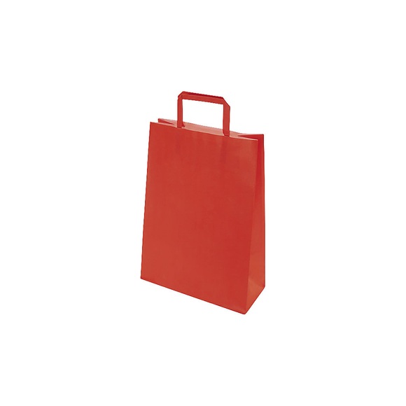 Papiertragetasche BASIC, Außen-LxB 320 x 100 mm, VE 250 Stk, rot, 100 g/m²
