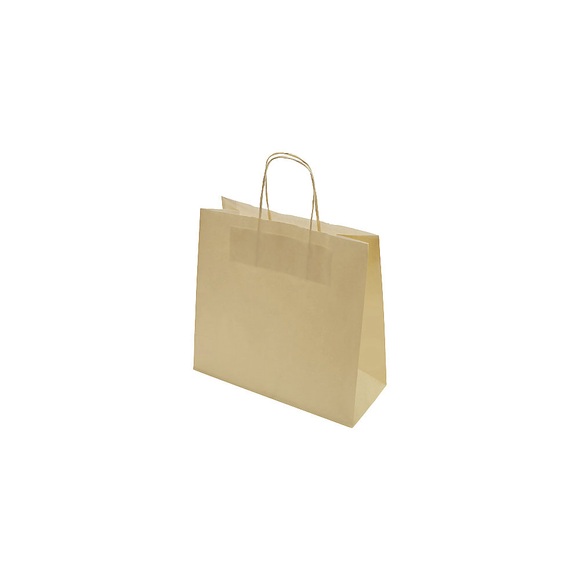 Papiertragetasche FRESH, Außen-LxB 240 x 110 mm, VE 250 Stk, sand, 100 g/m²