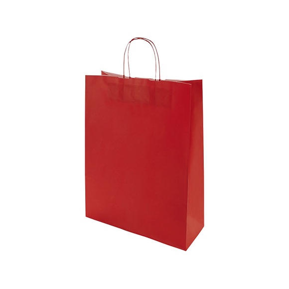 Papiertragetasche FRESH, Außen-LxB 425 x 130 mm, VE 250 Stk, rot, 100 g/m²
