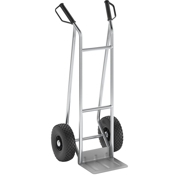 EUROKRAFT Premium-Sackkarre aus Aluminium Modell M: extra leicht und kompakt mit komfortabler Luftbereifung