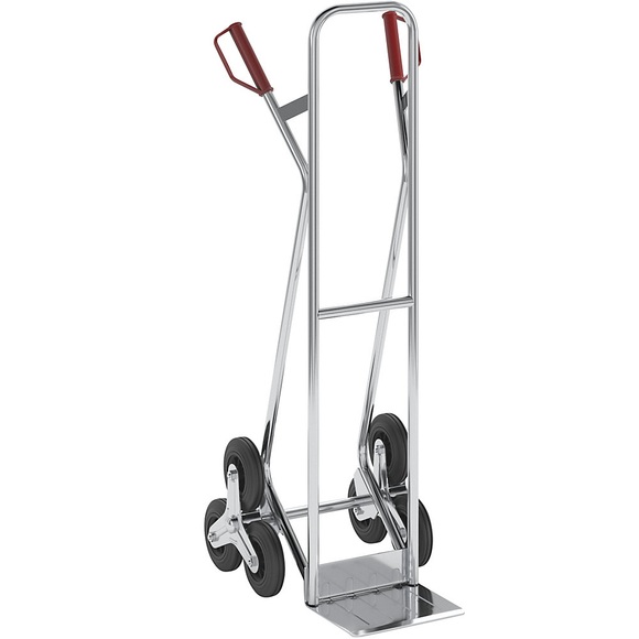 EUROKRAFT Premium-Sackkarre aus Aluminium Treppenkarre Modell L: für Großes und Sperriges