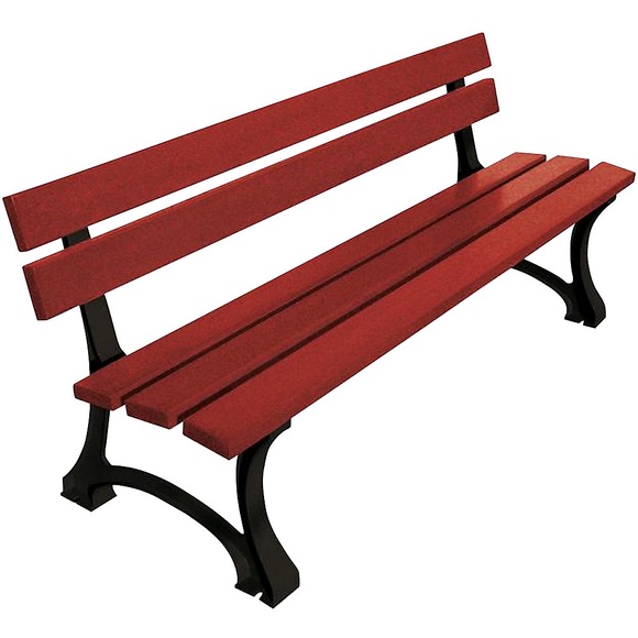 PROCITY Parkbank MORA, Gesamthöhe 746 mm, Länge 1800 mm, Weichholz, mahagoni