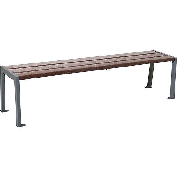 PROCITY Sitzbank SILAOS® aus Recycling-Kunststoff, ohne Rückenlehne, Sitzhöhe 450 mm