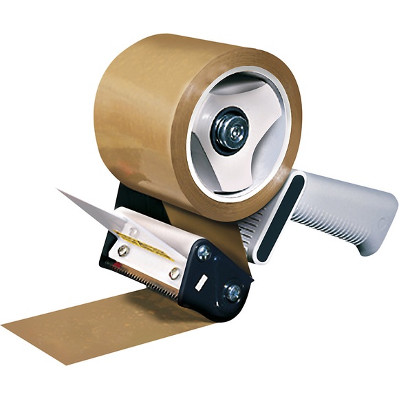 Handabroller, extrabreit, mit Bremse, für Bandbreite 75 mm