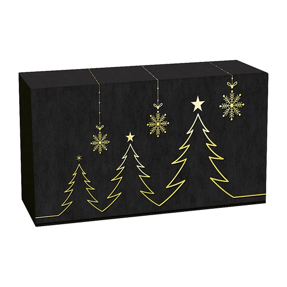 Flaschen-Geschenkkarton Tannengold, VE 25 Stk, Innenmaße 360 x 190 x 93 mm