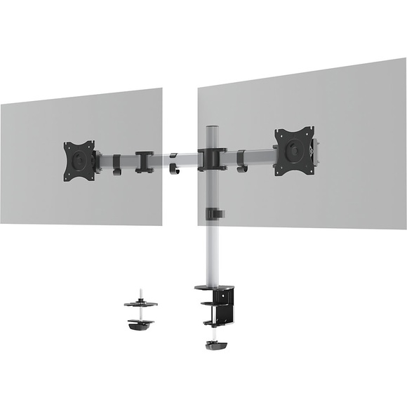 DURABLE Monitorhalterung SELECT, für 2 Monitore, silber