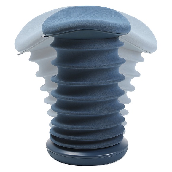 Topstar Hocker Sitness 4D, Sitz-HxB 530 - 640 x 375 mm, blau