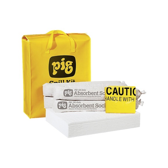 PIG Notfall-Kit in Tragetasche, Ausführung Öl, absorbiert 38,5 l