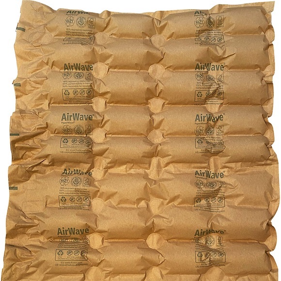Luftkissenfolie AirWave® Papier terra, braun, Länge 200 m, BxH 420 x 320 mm
