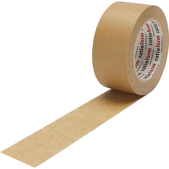 Packband aus Papier, braun, Bandbreite 50 mm, 50 m, VE 6 Stk