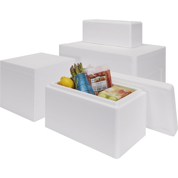 Thermobox Biomass Balance Styropor®, mit Deckel, Innen-LxBxH 406 x 261 x 138 mm, ab 2 Stk
