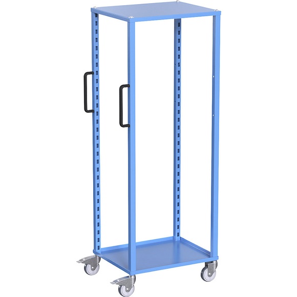 eurokraft pro Euro-Transportwagen CustomLine, für Behälter-LxB 600 x 400 mm, blau, ohne Kästen